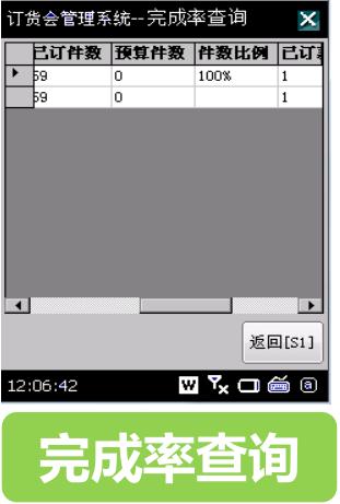 以纯移动订货会完成率查询
